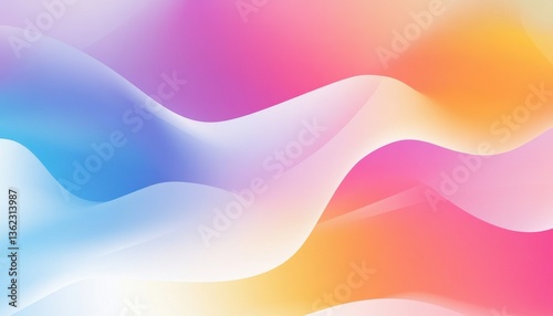 Abstract Colorful Waves Background