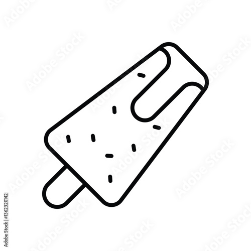 Malai kulfi Vector icon