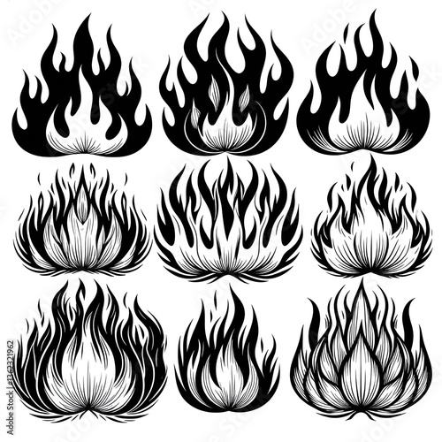 black and white seamless pattern