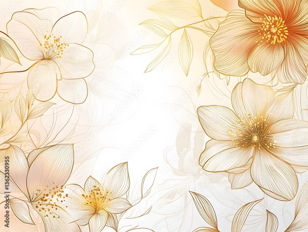 Obraz premium seamless floral background