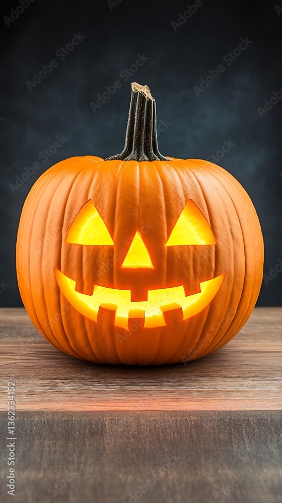 Pumpkin Jack-o'-Lantern Tabletop Pumpkin Jack-o'-Lantern Tabletop
