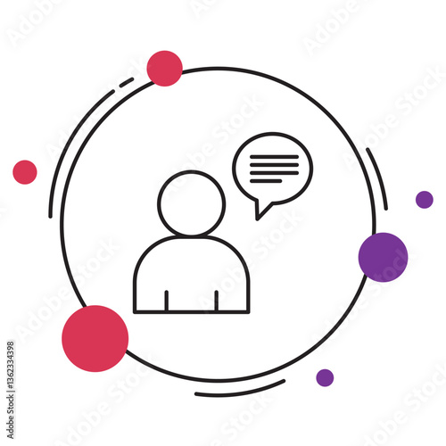 Contemplation Icon, The Art of Contemplation Finding Clarity in Thought, Deep Reflection Unlocking the Power of Contemplation, vector