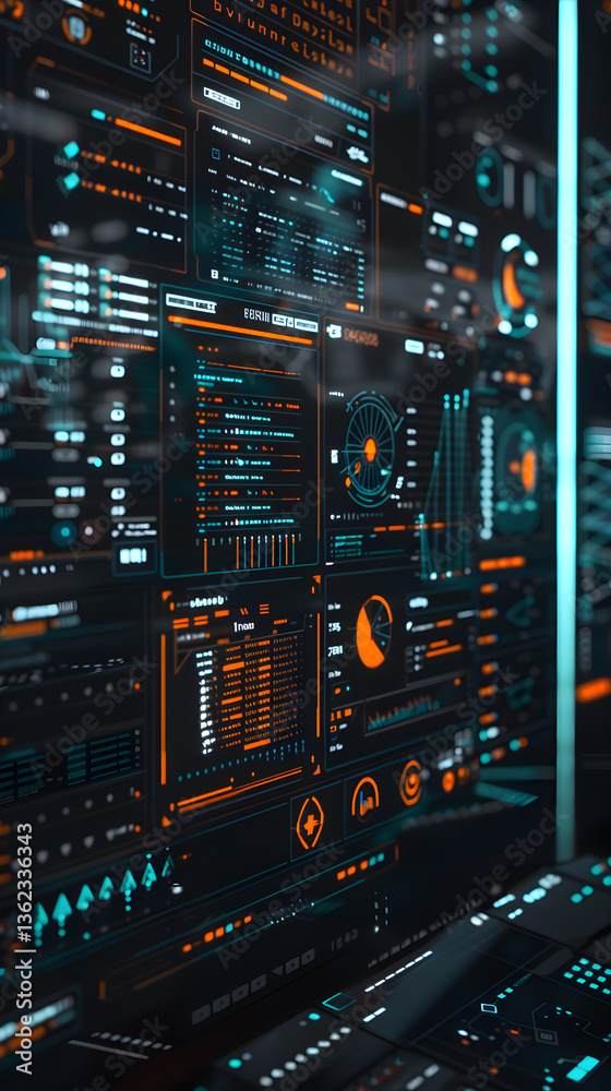 Fototapeta premium Advanced Software Interface Depicting XZ Concept and Coding Tools