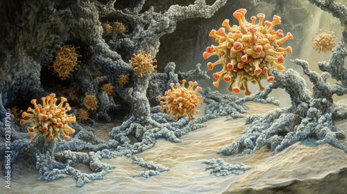 It is the humoral immunity component of the immune system that produces antibodies, interacting with a virus in a threedimensional way. It is an adaptive immune response, a CAR-T cell therapy.