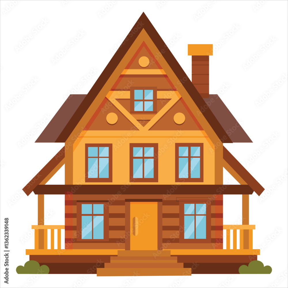 Beautifully Constructed Timber House on White Beautifully Constructed Timber House on White