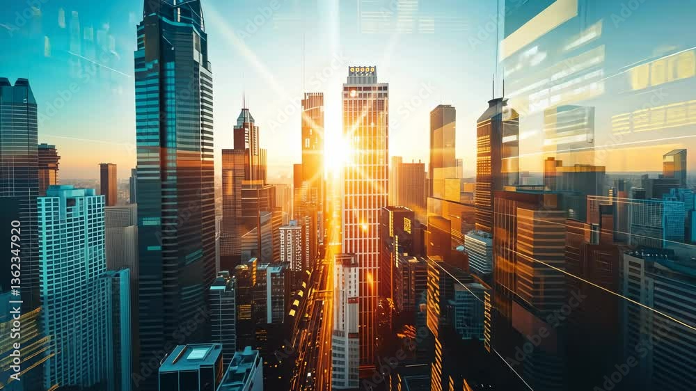 Sunrise Metropolis: A Cityscape of Innovation and Progress Sunrise Metropolis: A Cityscape of Innovation and Progress