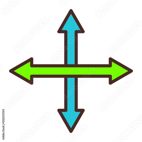 Direction Vector Icon Design