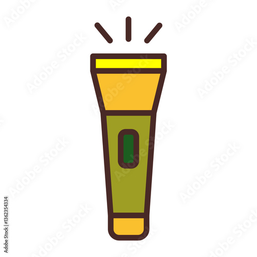 Flashlight Vector Icon Design