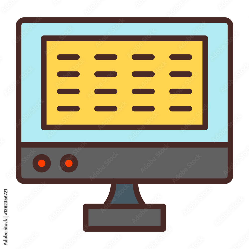 Monitor Vector Icon Design Monitor Vector Icon Design
