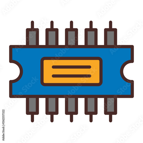 Rom Vector Icon Design