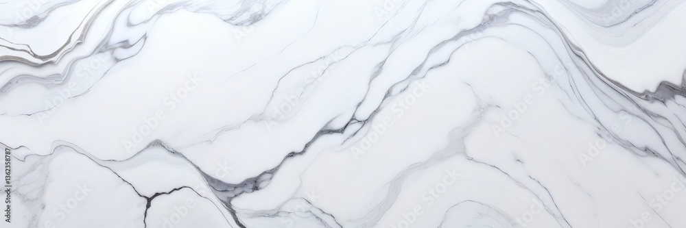 Naklejka premium Elegant White Marble Background, Luxury Texture, Natural Stone Pattern
