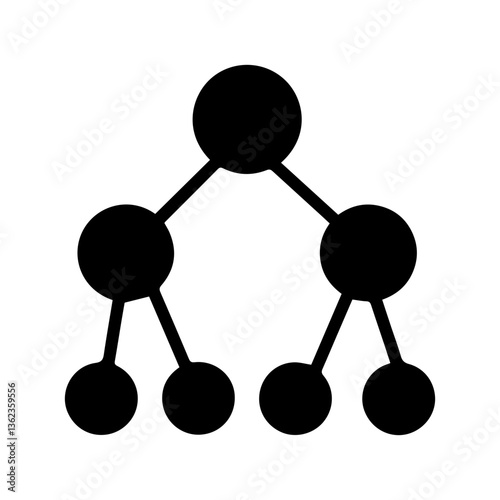 Binary chart glyph icon