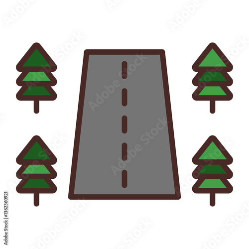 Roadside Vector Icon Design