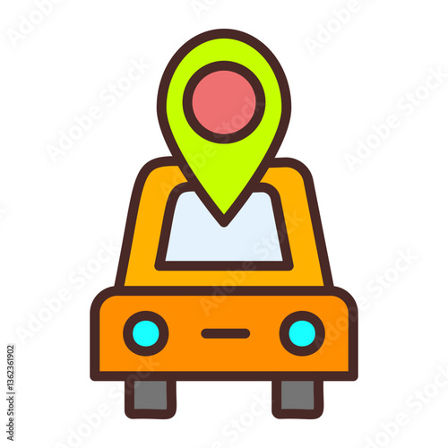 Driving Vector Icon Design