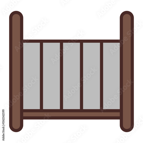 Crib Vector Icon Design