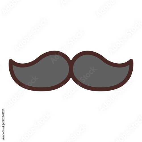Moustaches Vector Icon Design