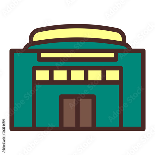 Community Center Vector Icon Design