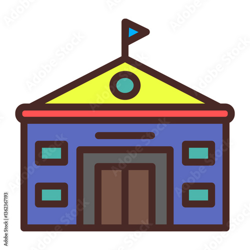 Embassy Vector Icon Design