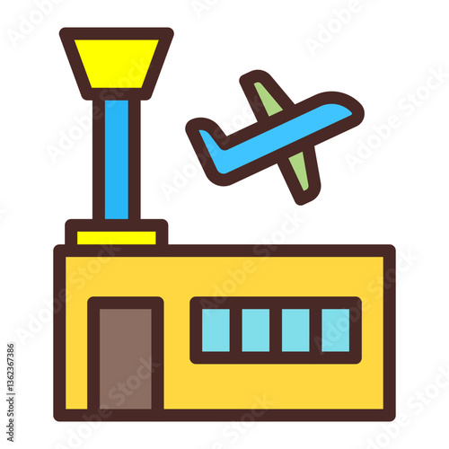 Airport Vector Icon Design