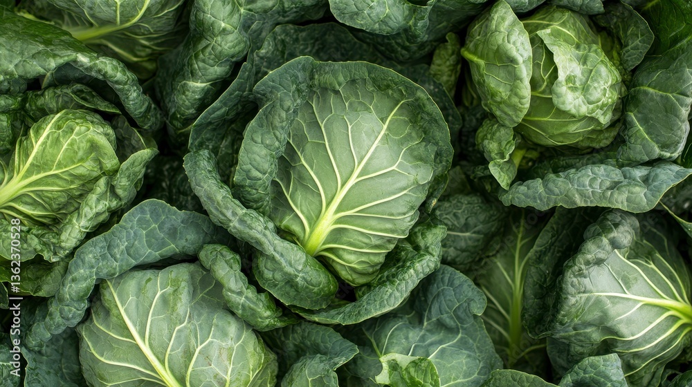 Cabbage Feast: A close-up composition of vibrant cabbages, showcasing their textured leaves and natural shades of green, evoking freshness and culinary potential. Cabbage Feast: A close-up composition of vibrant cabbages, showcasing their textured leaves and natural shades of green, evoking freshness and culinary potential.