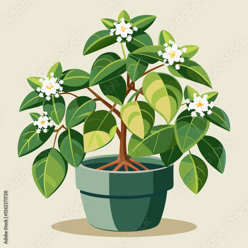 Hoya Flower Vector Graphic Design File