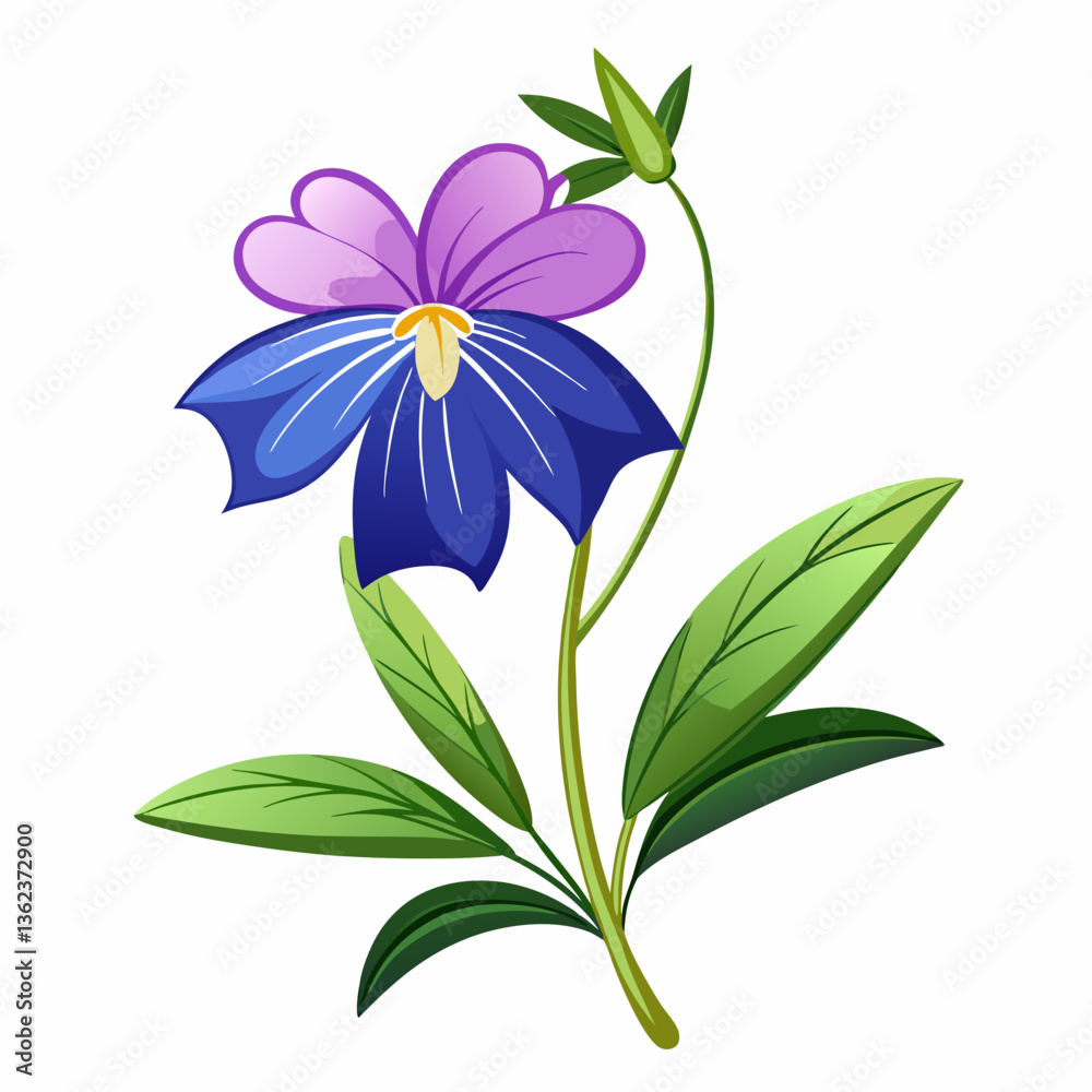 Lobelia Flower Vector Graphic Design File Lobelia Flower Vector Graphic Design File