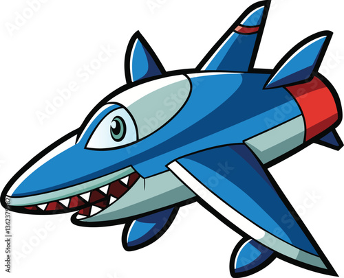 Friendly Fighter Jet - Vector Design