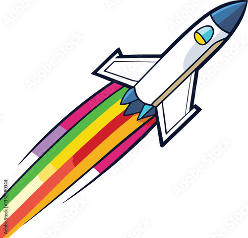 Colorful Airplane Clipart for Children