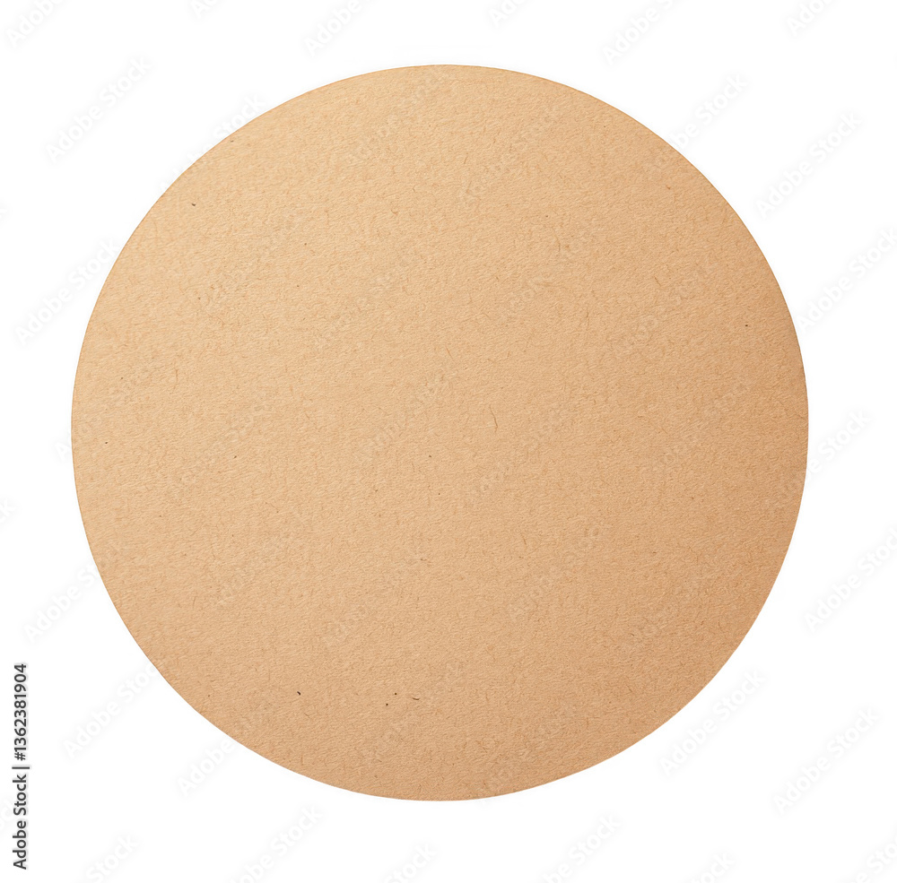 a round kraft paper sticker with rough edges, isolated on a white background, png a round kraft paper sticker with rough edges, isolated on a white background, png