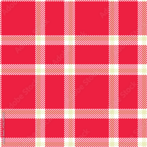 Modern Dusty White Seamless Tartan Textile Design Variant 2008