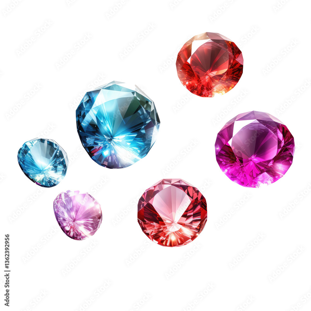 Glittering Gems UI on transparent background Glittering Gems UI on transparent background