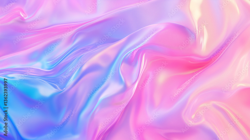 Holographic Gradient Background with Smooth Iridescent Color Transitions. Luminescent texture. Holographic Gradient Background with Smooth Iridescent Color Transitions. Luminescent texture.