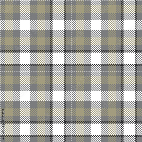 Tableau sur toile Modern Smoky White Seamless Tartan Textile Design Variant 2076