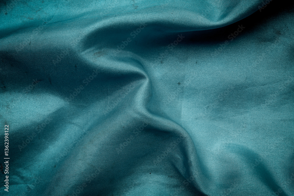 Fototapeta premium texture and background of beautiful dark turquoise fabric