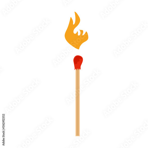 Burning match animation steps
