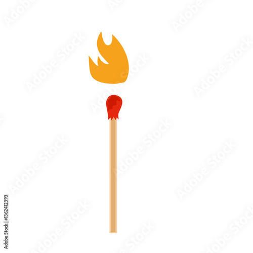 Burning match animation steps
