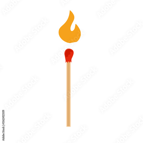 Burning match animation steps
