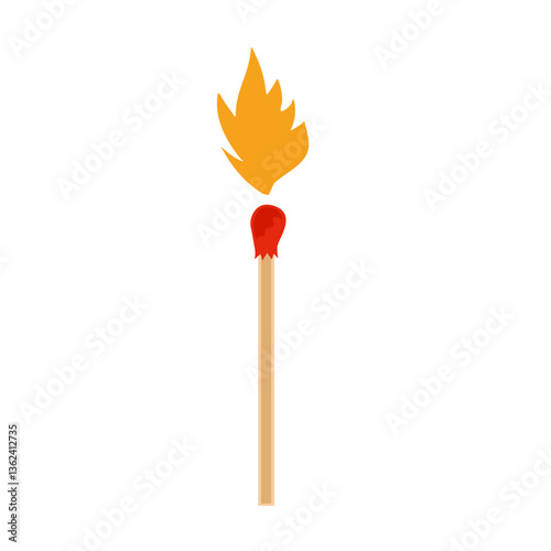Burning match animation steps
