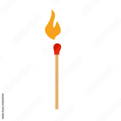 Burning match animation steps
