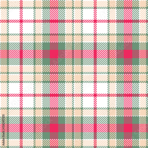 Modern Iridescent White Seamless Tartan Textile Design Variant 2250