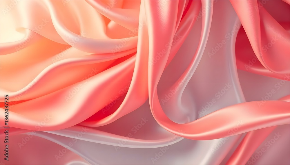 Obraz premium a close up of a pink and white fabric