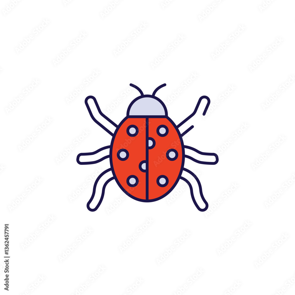 Bugs icon design with white background stock illustration Bugs icon design with white background stock illustration