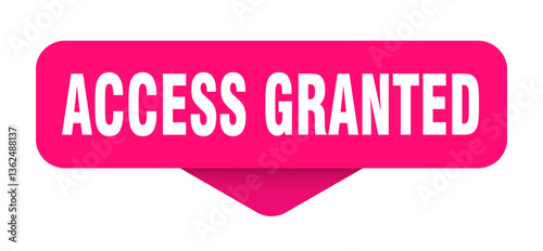 access granted sticker. access granted sign on transparent background