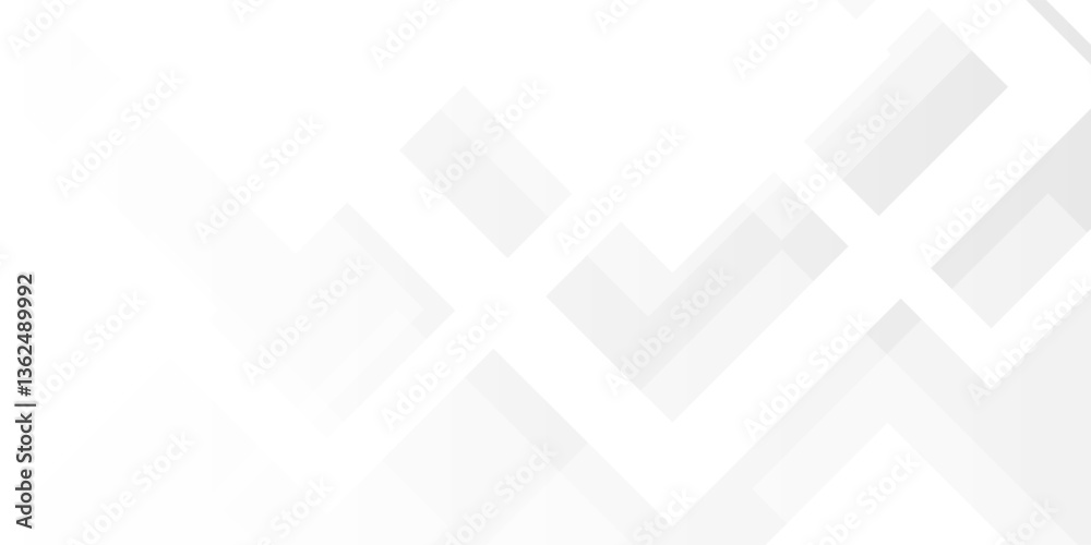 Fototapeta premium Abstract geometric white and gray color background. design for poster, banner. modern vector illustration