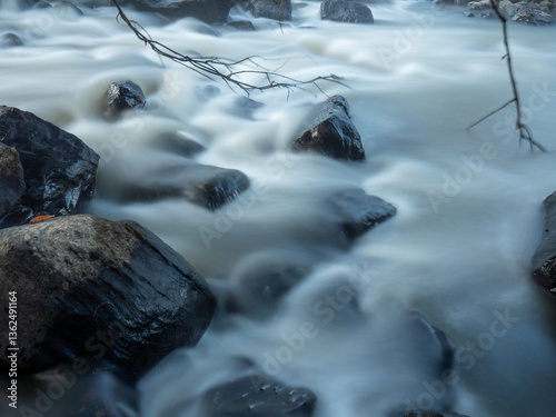 Morning Flow Long Exposure: Winter Stream in Phitsanulok