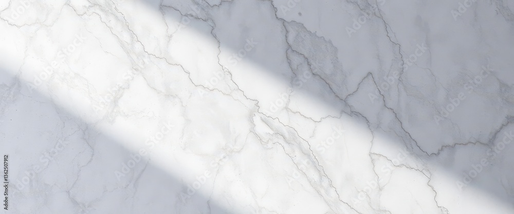 Fototapeta premium Subtle gray veining on a polished marble surface, soft light reflecting , graphic, veining