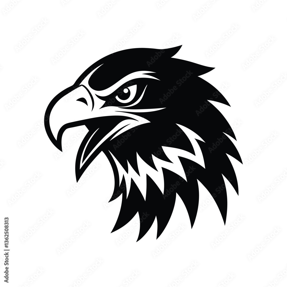 Obraz premium A vector illustration of an eagle head.eps