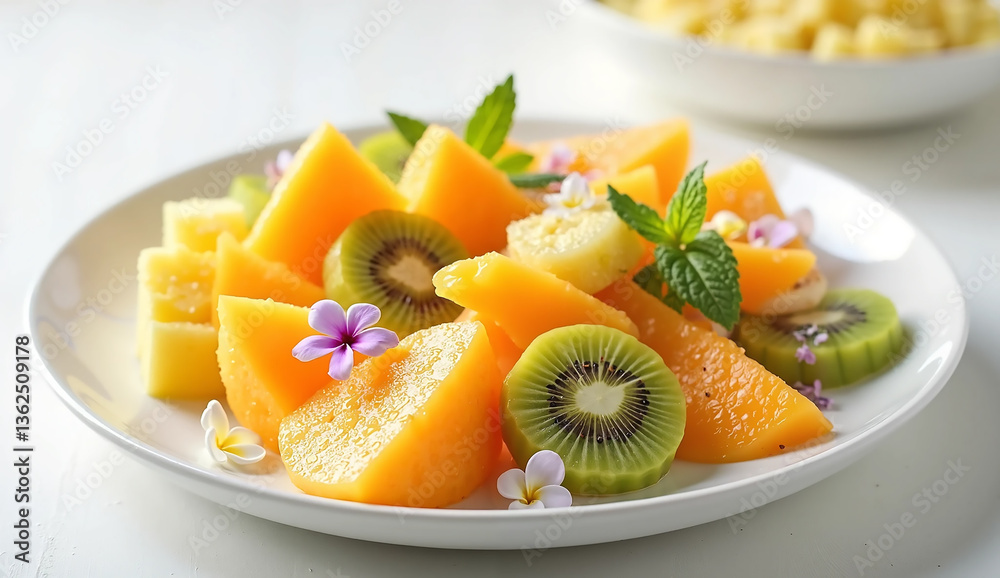 fresh fruit salad, Generative AI fresh fruit salad, Generative AI