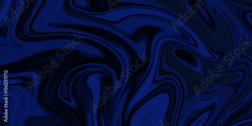 Abstract beautiful blue swirl liquid background. Abstract blue, white swirly wallpaper, wavy pattern texture, aquarelle colors mixing effect abstract backdrop. calm design Marble rock texture blue ink