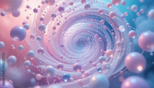 Cosmic Convergence: A mesmerizing swirl of vibrant colors and abstract shapes evokes a sense of ethereal beauty. A dance of celestial bodies draws the eye into the depths of the image.